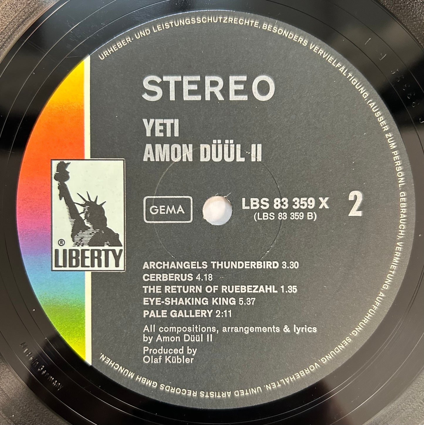 Amon Duul II - Yeti 1st Press Germany 1970 2lp Liberty Heavy Krautrock