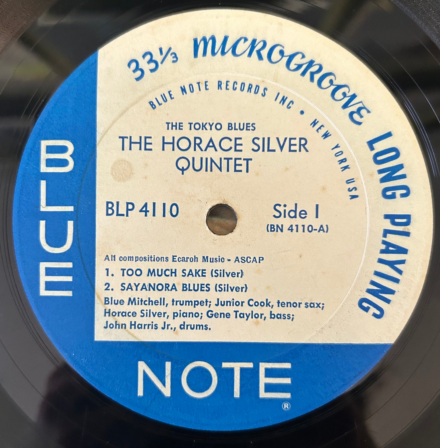 Horace Silver - Tokyo Blues 1st press Mono 1962 Blue Note NY