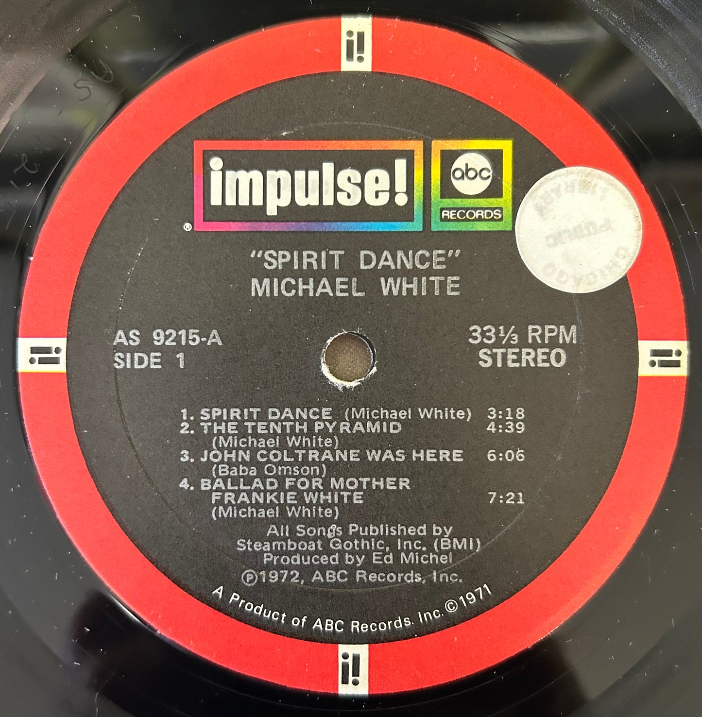 Michael White - Spirit Dance 1st Press 1972 Impulse