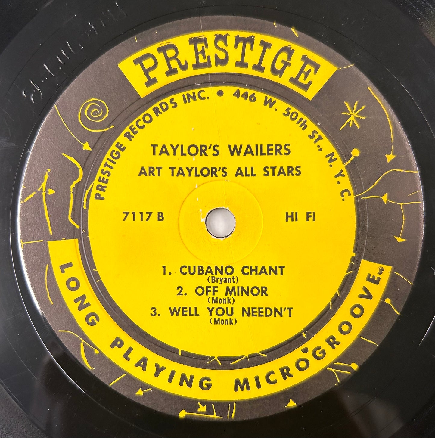 Art Taylor - Taylor’s Wailers 1st Press Mono 1957 Prestige NY Label DG