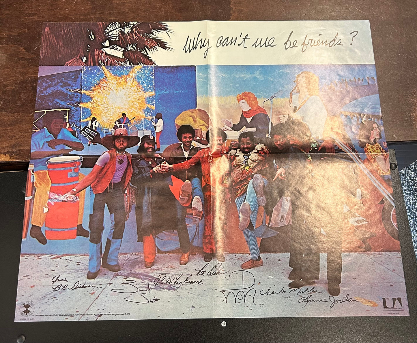 War - Why Can’t We Be Friends? 1st Press 1975 With Poster!