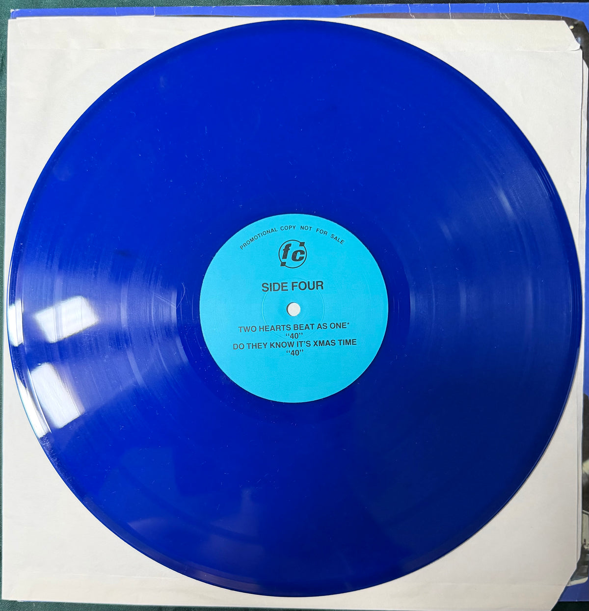 U2 - Keeping The Faith 2 LP 1986 Ltd 500 Blue Vinyl Unofficial Live LP