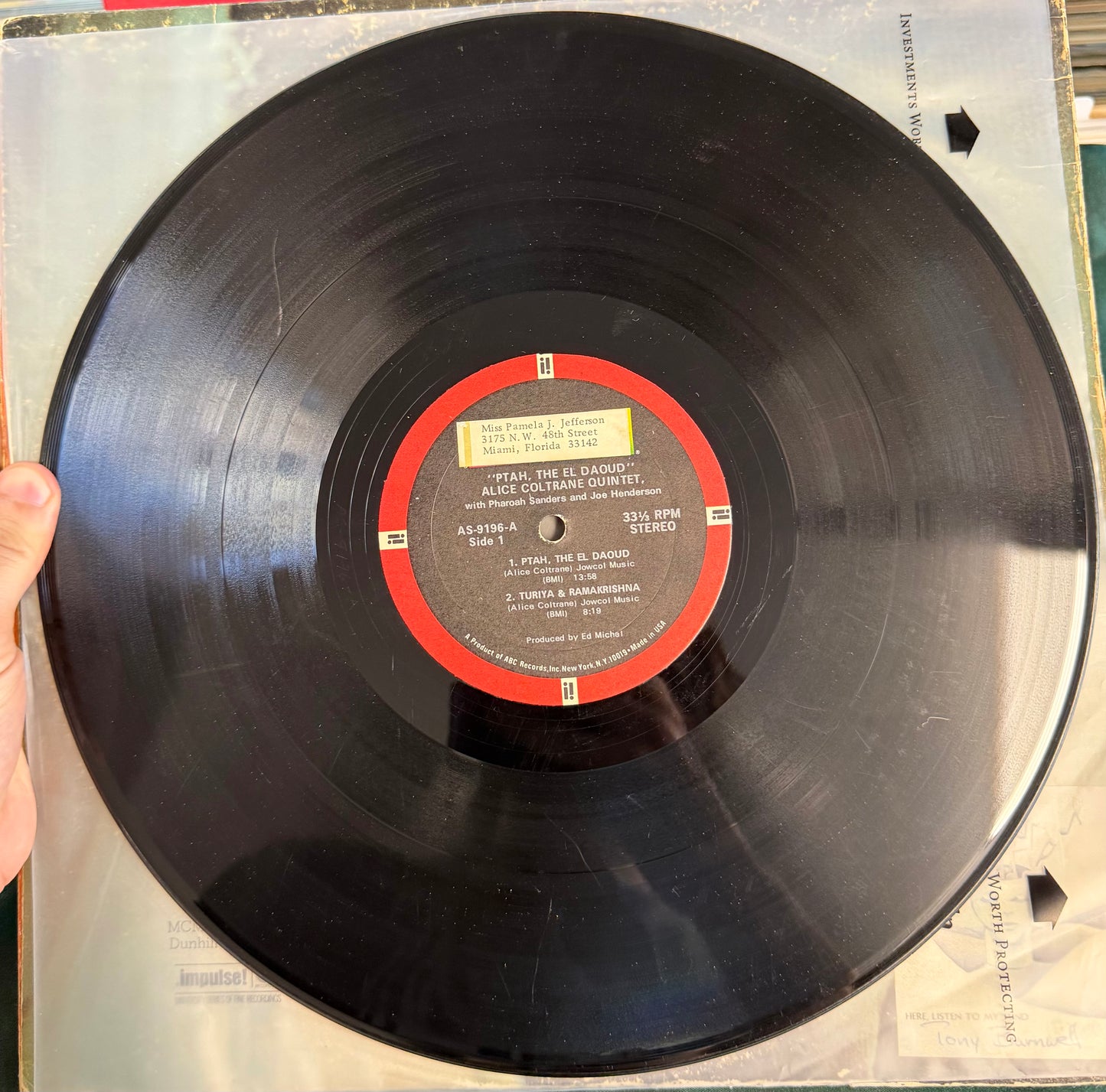 Alice Coltrane - Ptah The El Daoud 1st Press 1970 Impulse