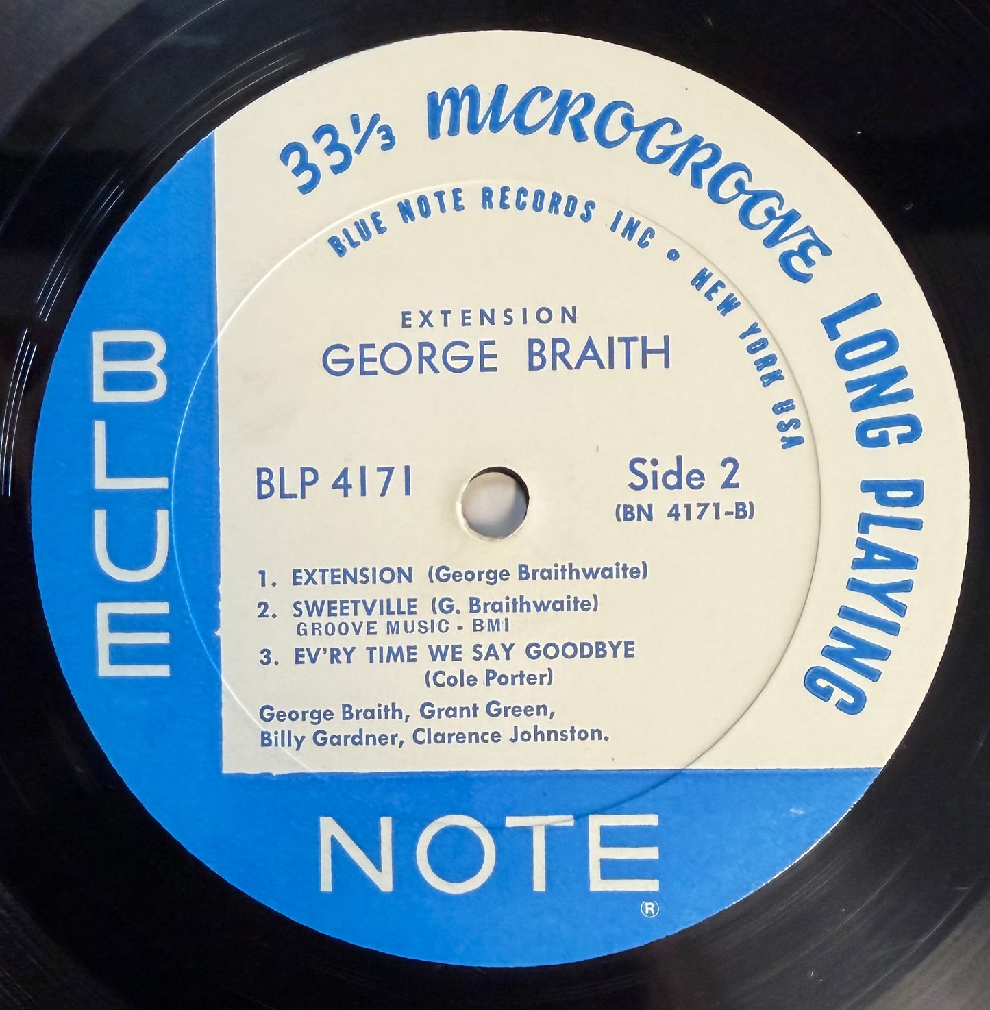 George Braith - Extension 1st Mono Press 1967 Blue Note NY Label