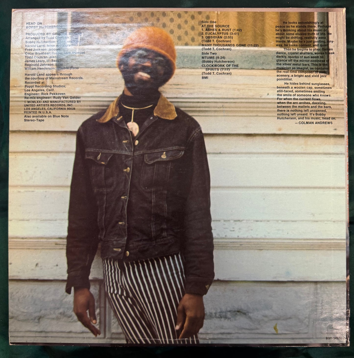 Bobby Hutcherson - Head On 1st Press 1971 Blue Note