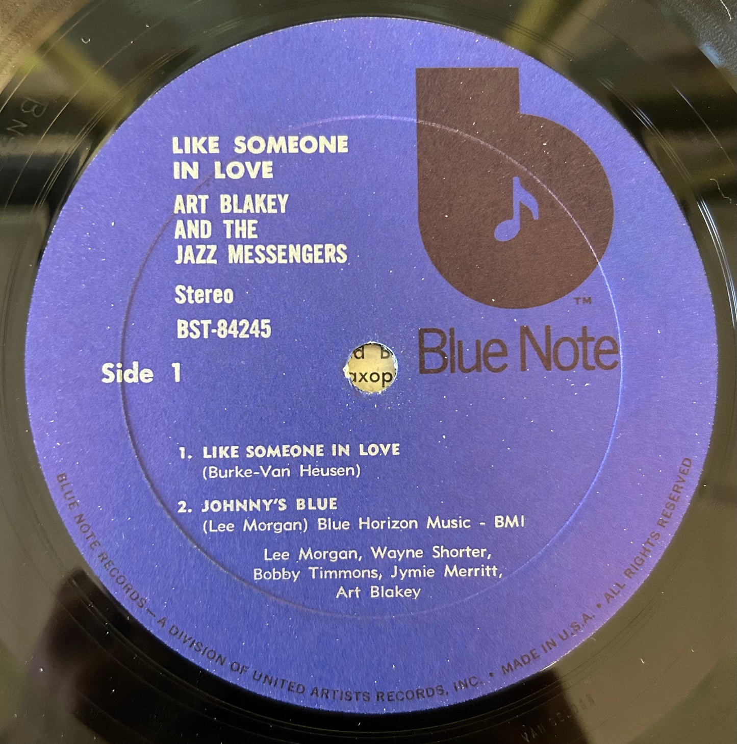 Art Blakey & The Jazz Messengers - Like Someone In Love 1973 Black "b" Blue Note