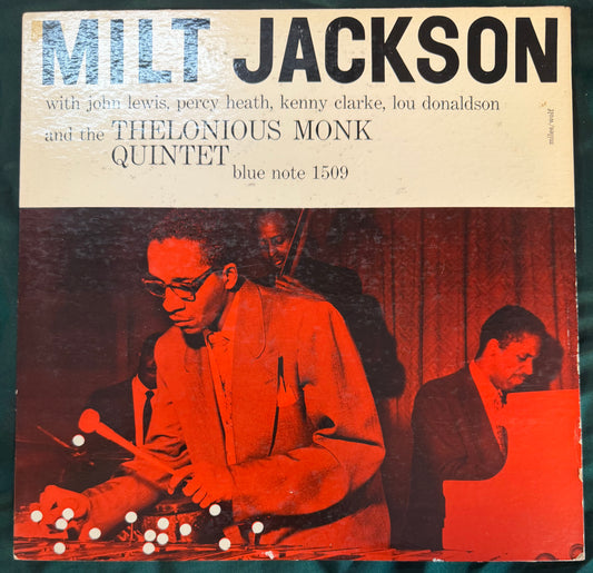 Milt Jackson With Thelonious Monk - Blue Note 1509 2nd Press 1957 NY 23/Lex labels RVG DG