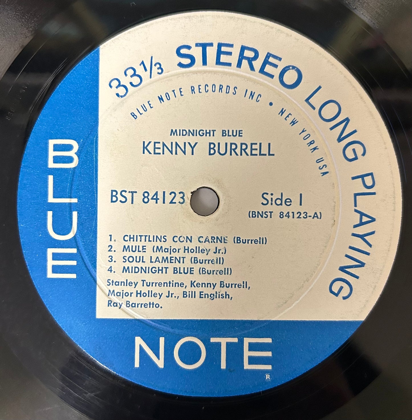 Kenny Burrell - Midnight Blue 1st Press Stereo 1963 Blue Note New York DG Side 2