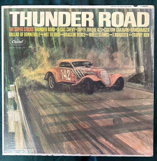 The Super Stocks - Thunder Road 1st Press 1964 Capitol Surf/Hot Rod Rock