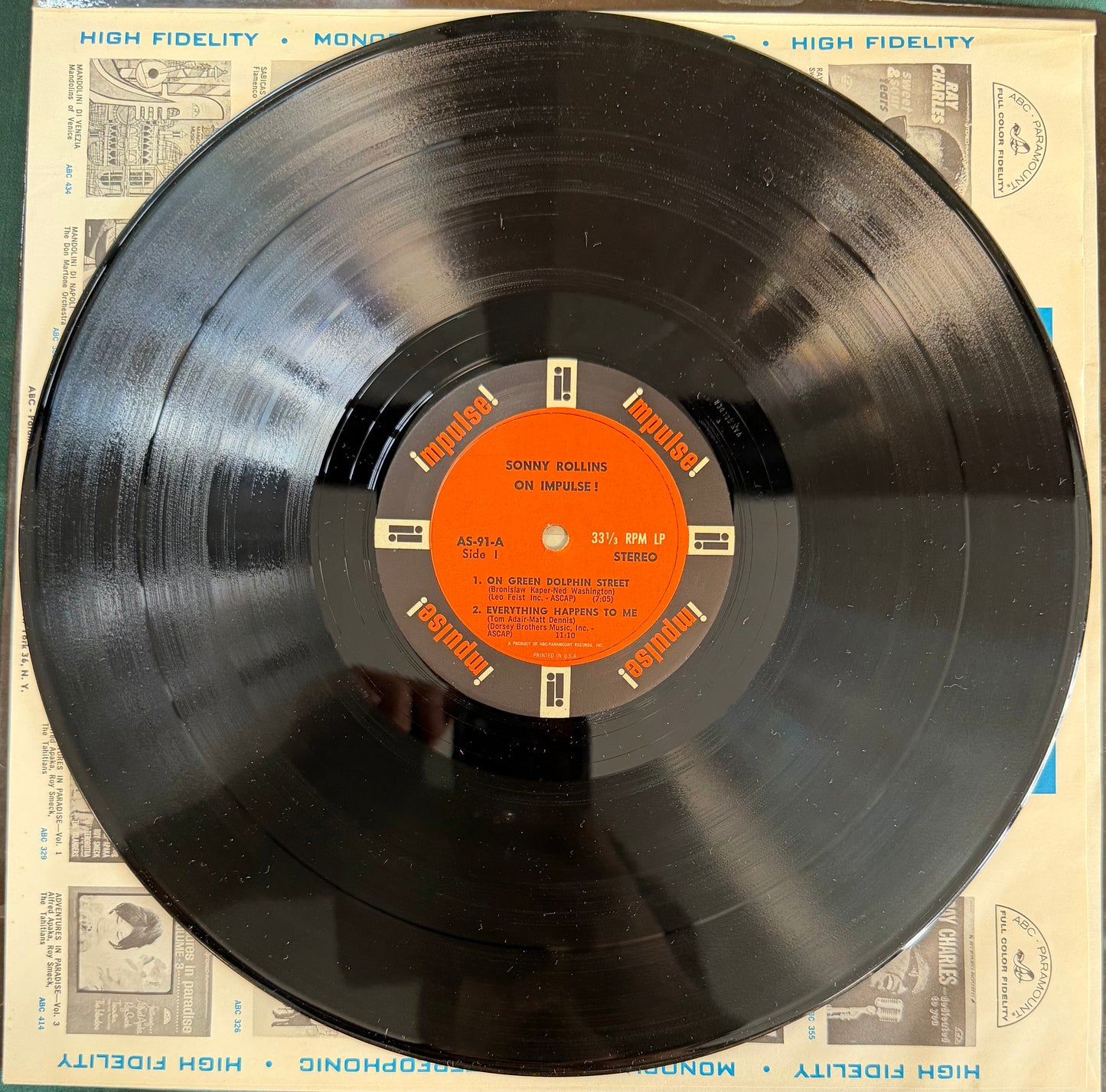 Sonny Rollins - On Impulse! 1st Press 1965 Impulse Van Gelder Stereo