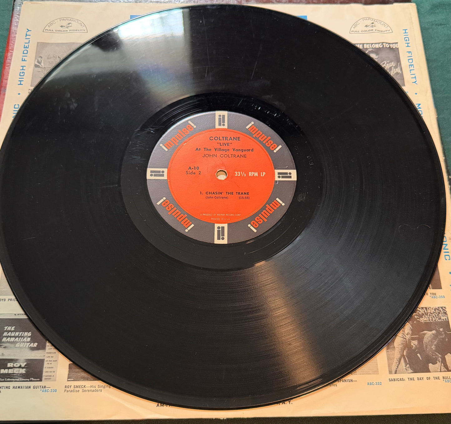 John Coltrane - "Live" At The Village Vanguard 1st Mono Press 1962 Impulse AM-PAR
