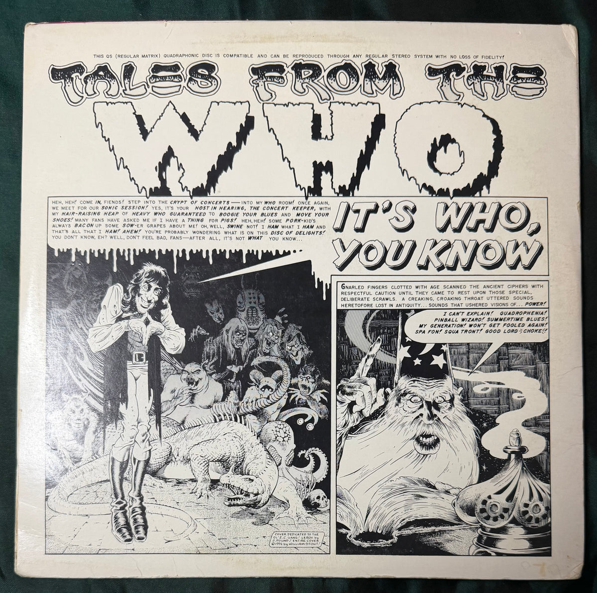 The Who - Tales From The Who TMOQ 1974 Colored Vinyl Split Rare!