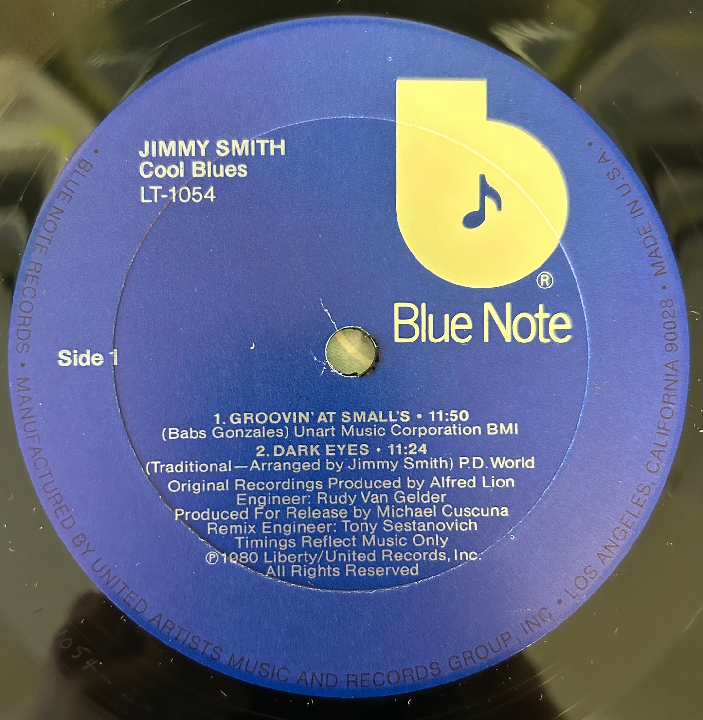 Jimmy Smith - Cool Blues 1st Press 1980 Blue Note Classic