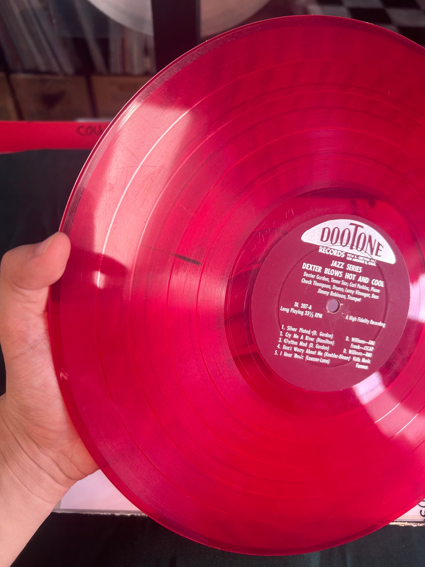 Dexter Gordon - Dexter Blows Hot And Cool 1st Press 1955 Red Vinyl Dootone