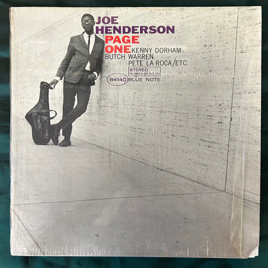 Joe Henderson - Page One 1975 Blue Note White "b" Press Van Gelder Stamped