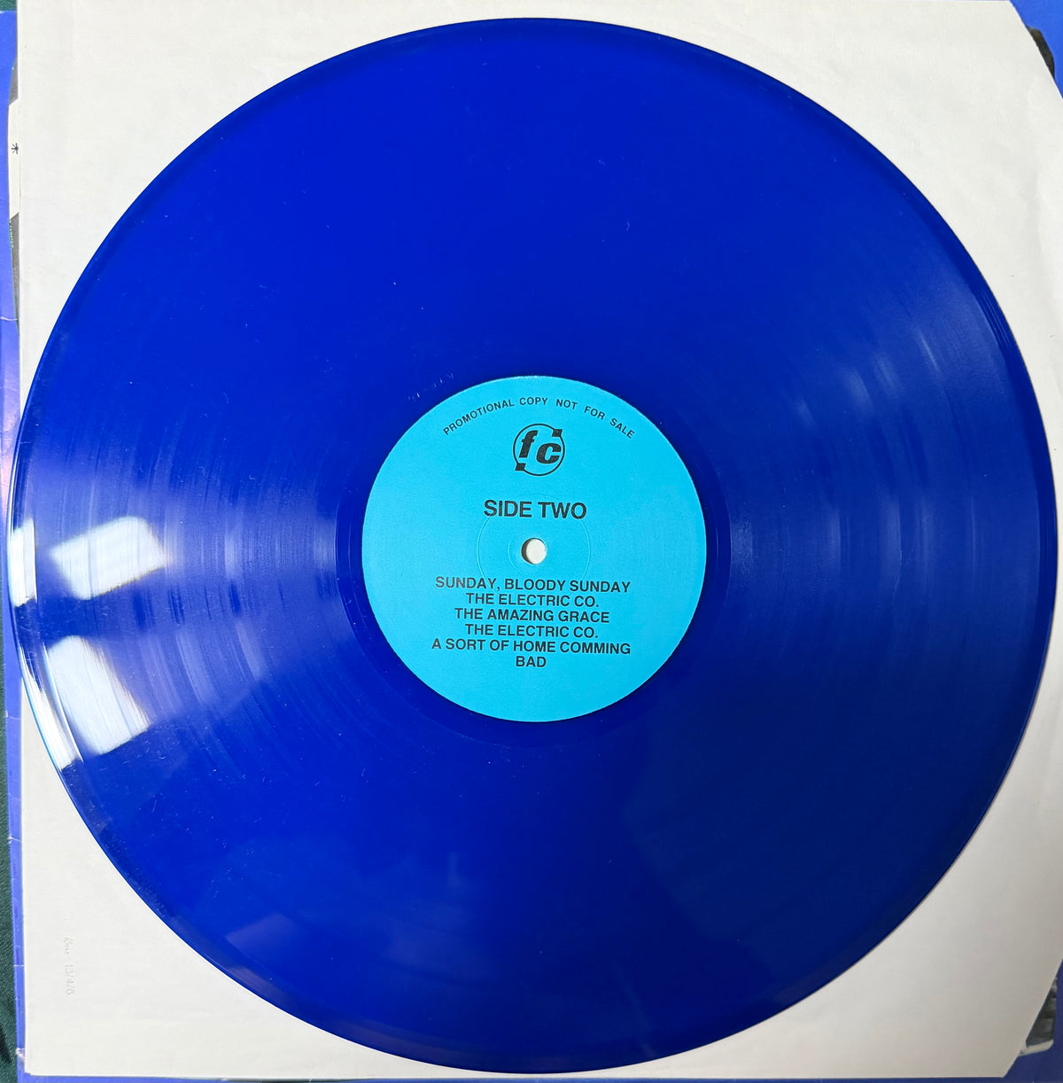 U2 - Keeping The Faith 2 LP 1986 Ltd 500 Blue Vinyl Unofficial Live LP