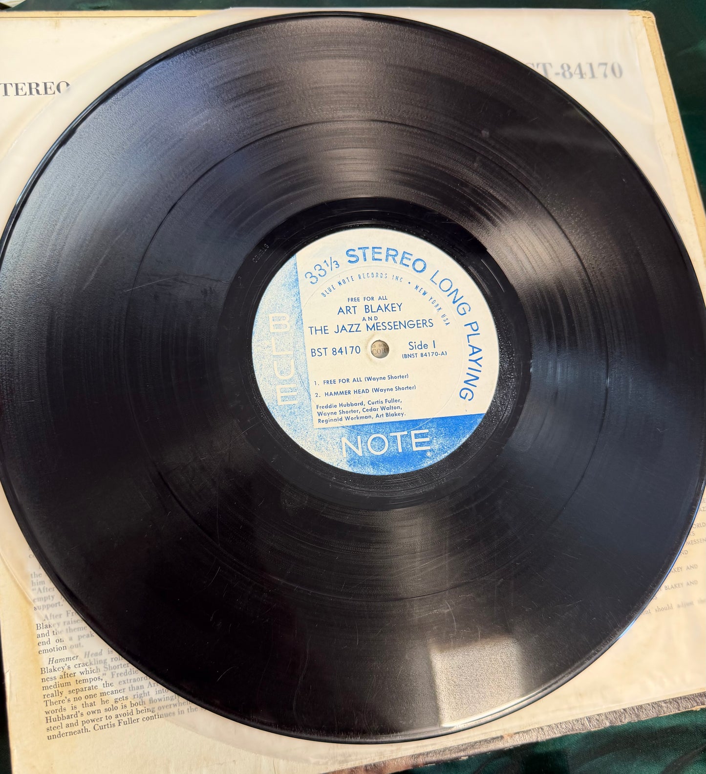 Art Blakey & The Jazz Messengers - Free For All 1st Press 1965 Stereo