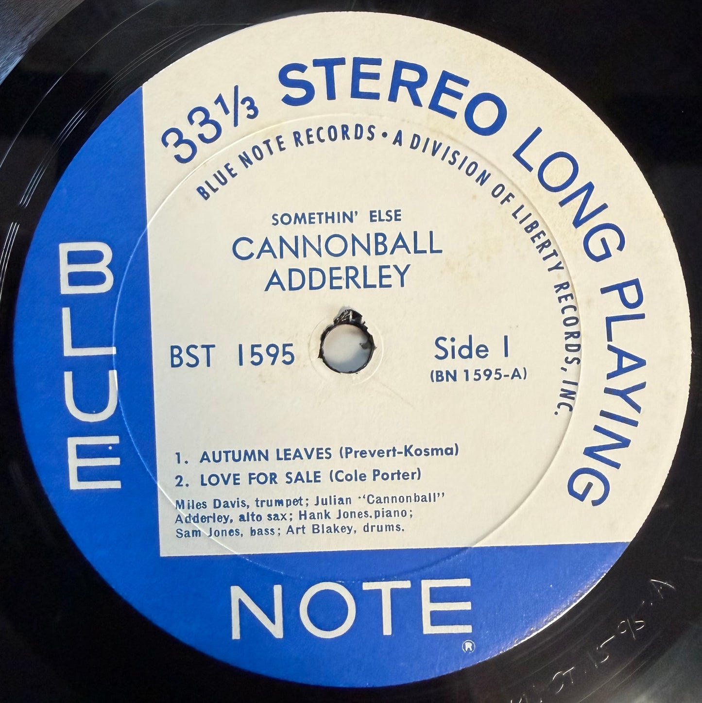 Cannonball Adderley - Somethin' Else 1966 Liberty Press Stereo RVG Blue Note