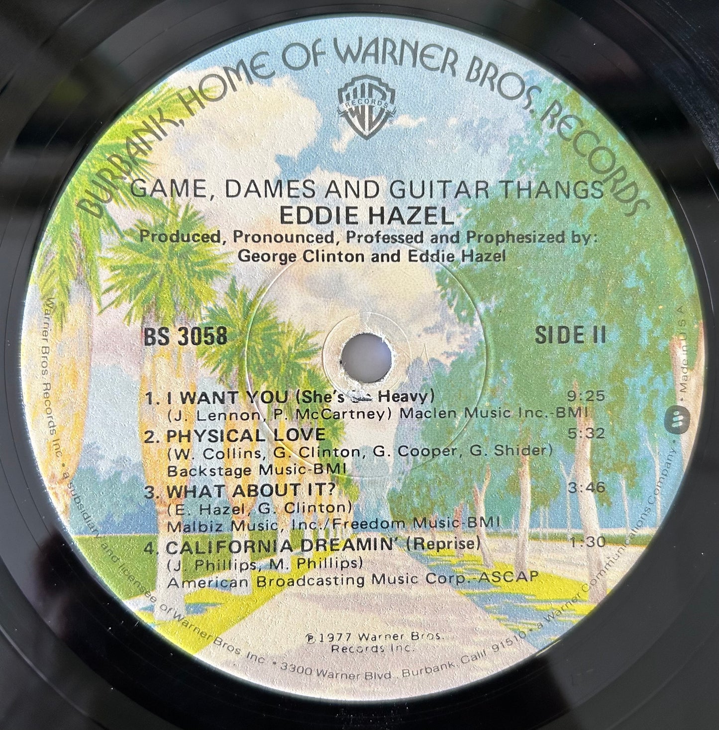 Eddie Hazel - Games, Dames And Guitar Thangs 1st Press 1977 P. Funk