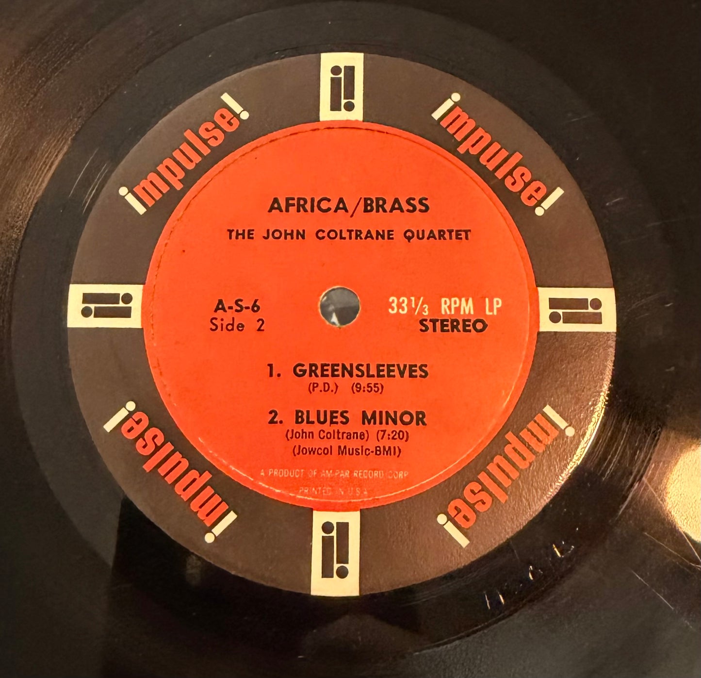 John Coltrane - Africa / Brass 1st Stereo Press 1961 Impulse RVG