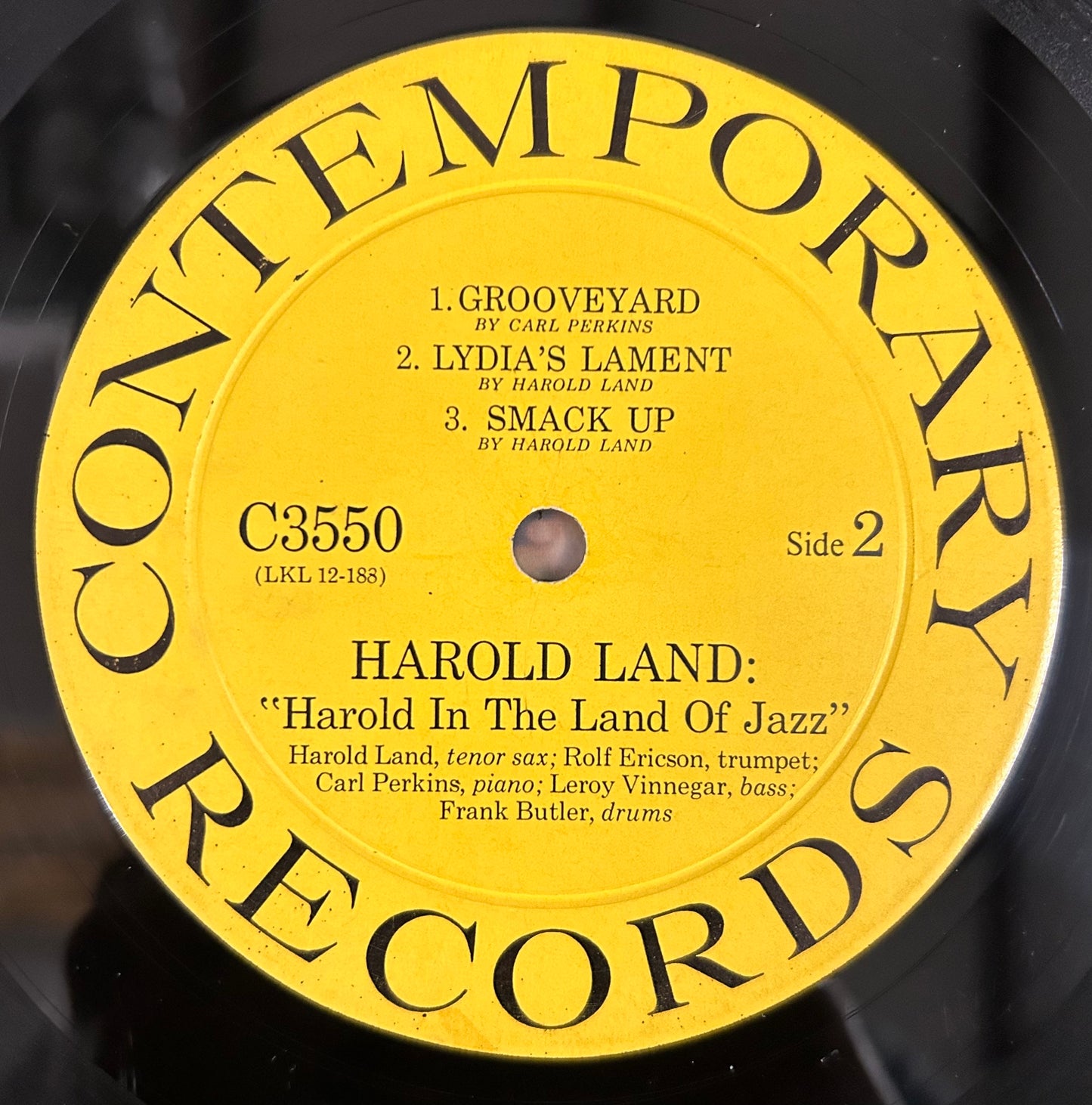 Harold Land - Harold In The Land of Jazz 1st Pres 1958 Contemporary Mono