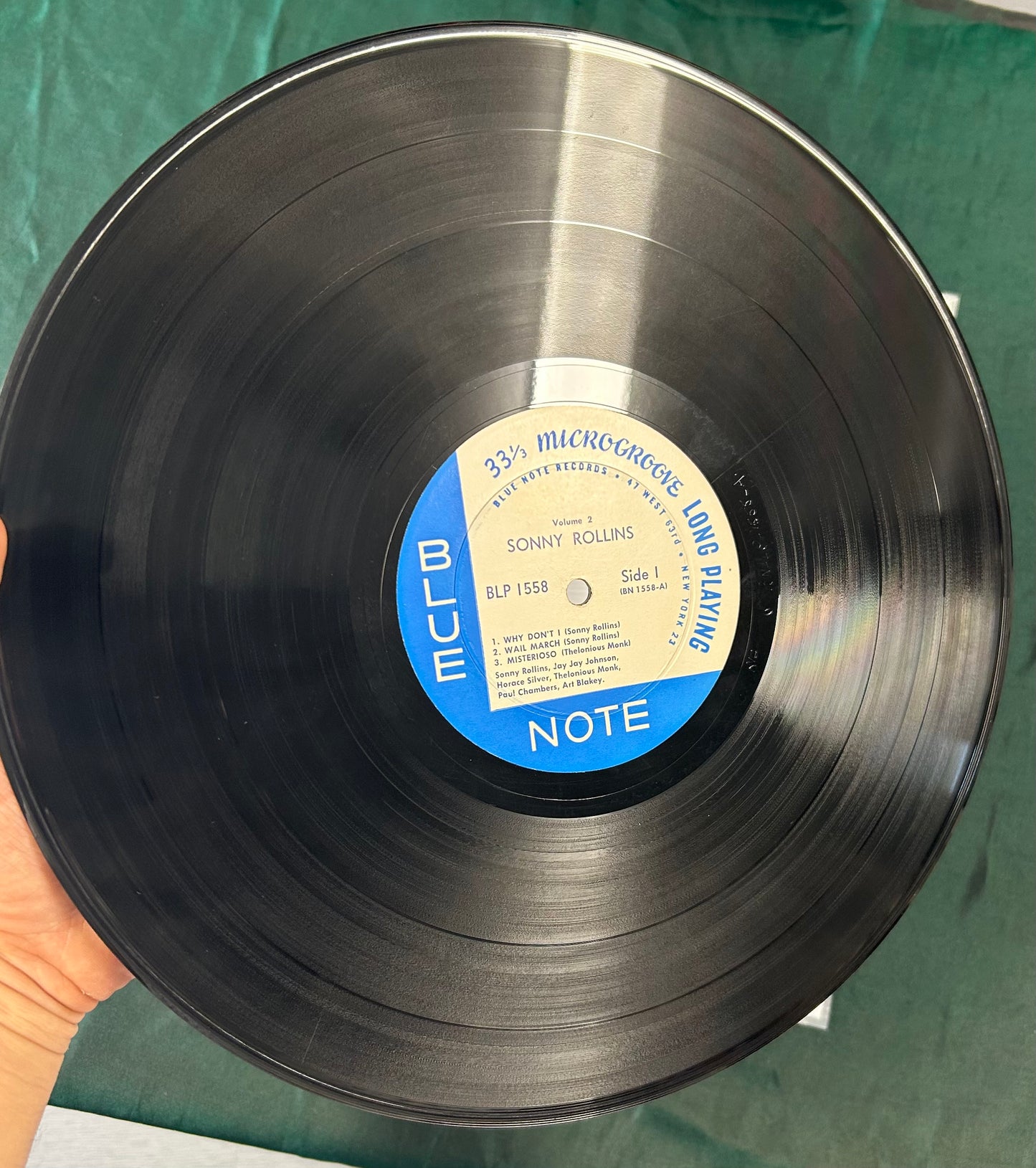 Sonny Rollins - Volume 2 Blue Note 1558 1st Press 1958 47 West 63rd New York 23