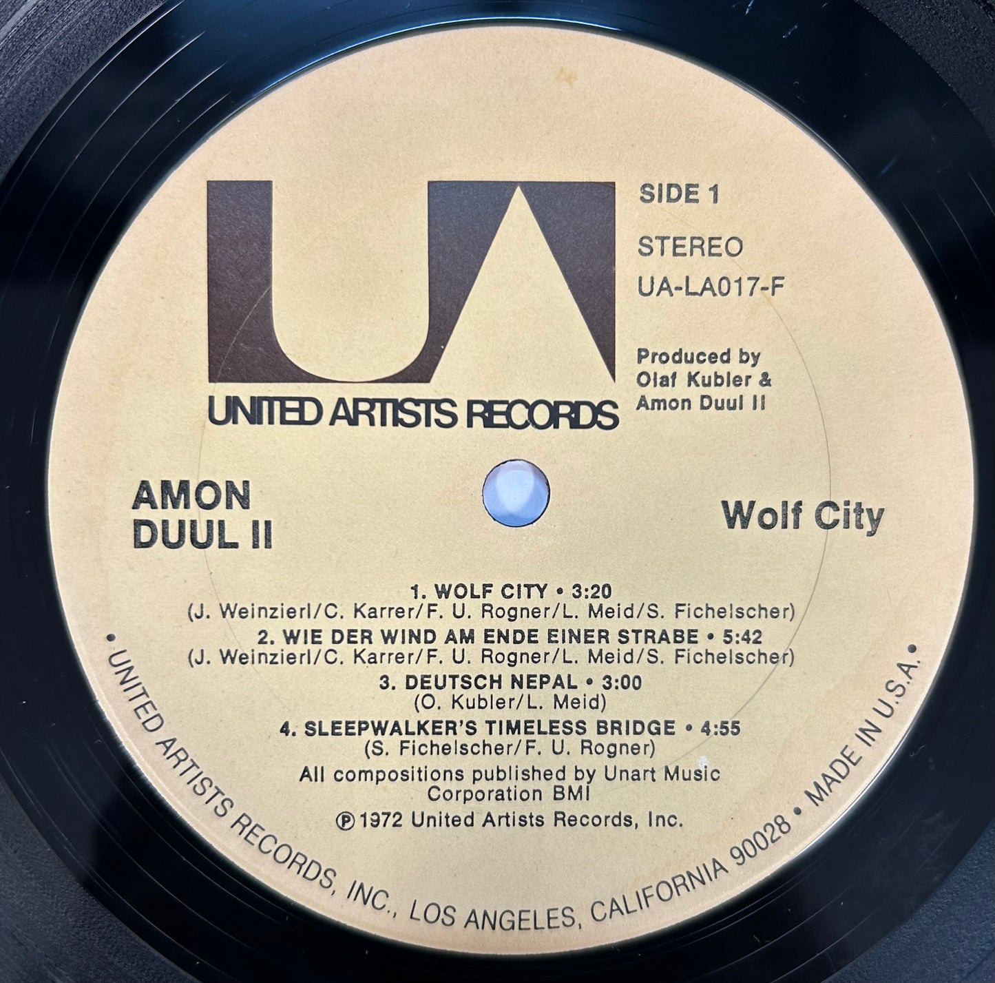 Amon Duul II - Wolf City 1st Press US 1972 UA