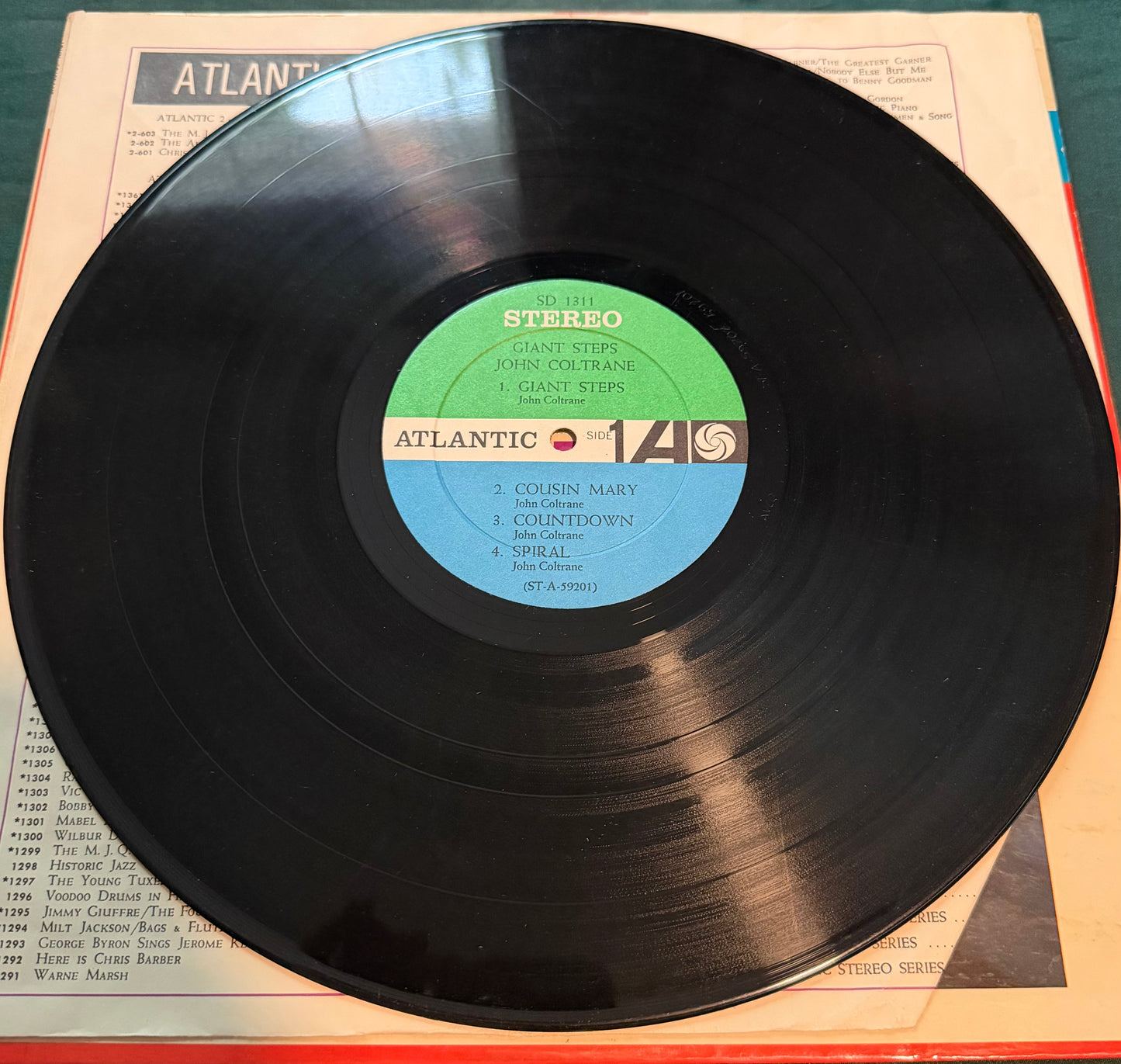 John Coltrane - Giant Steps 1961 Stereo Press Atlantic Blue/Green