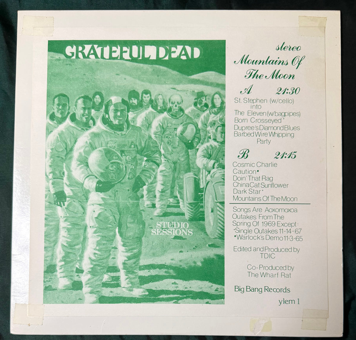 Grateful Dead - Mountains Of The Moon 1969 Live Recording Bootleg / Unofficial