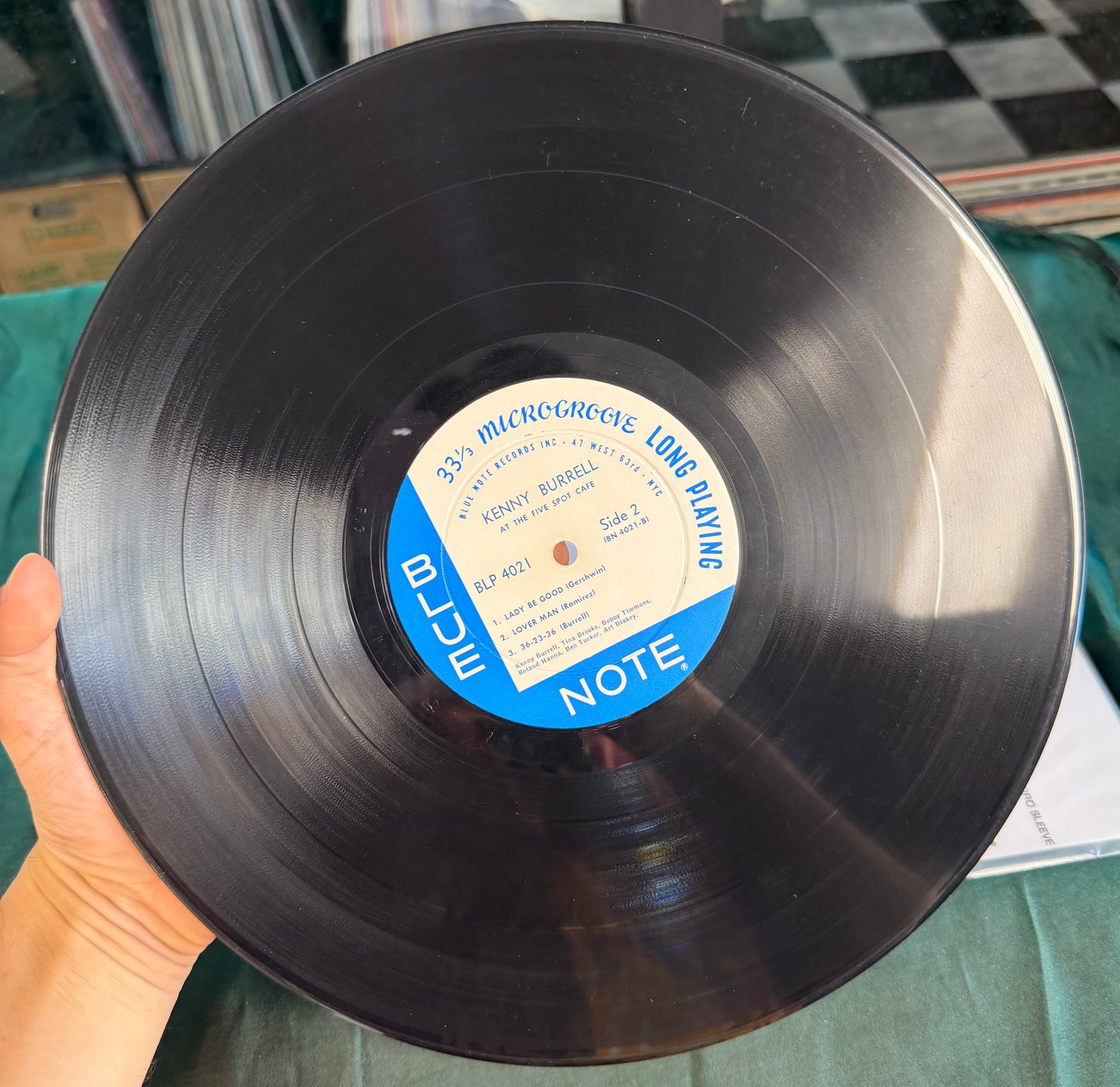 Kenny Burrell With Art Blakey - On View At The Five Spot 1st Mono Press 1960 Blue Note 4021 47 West 63rd