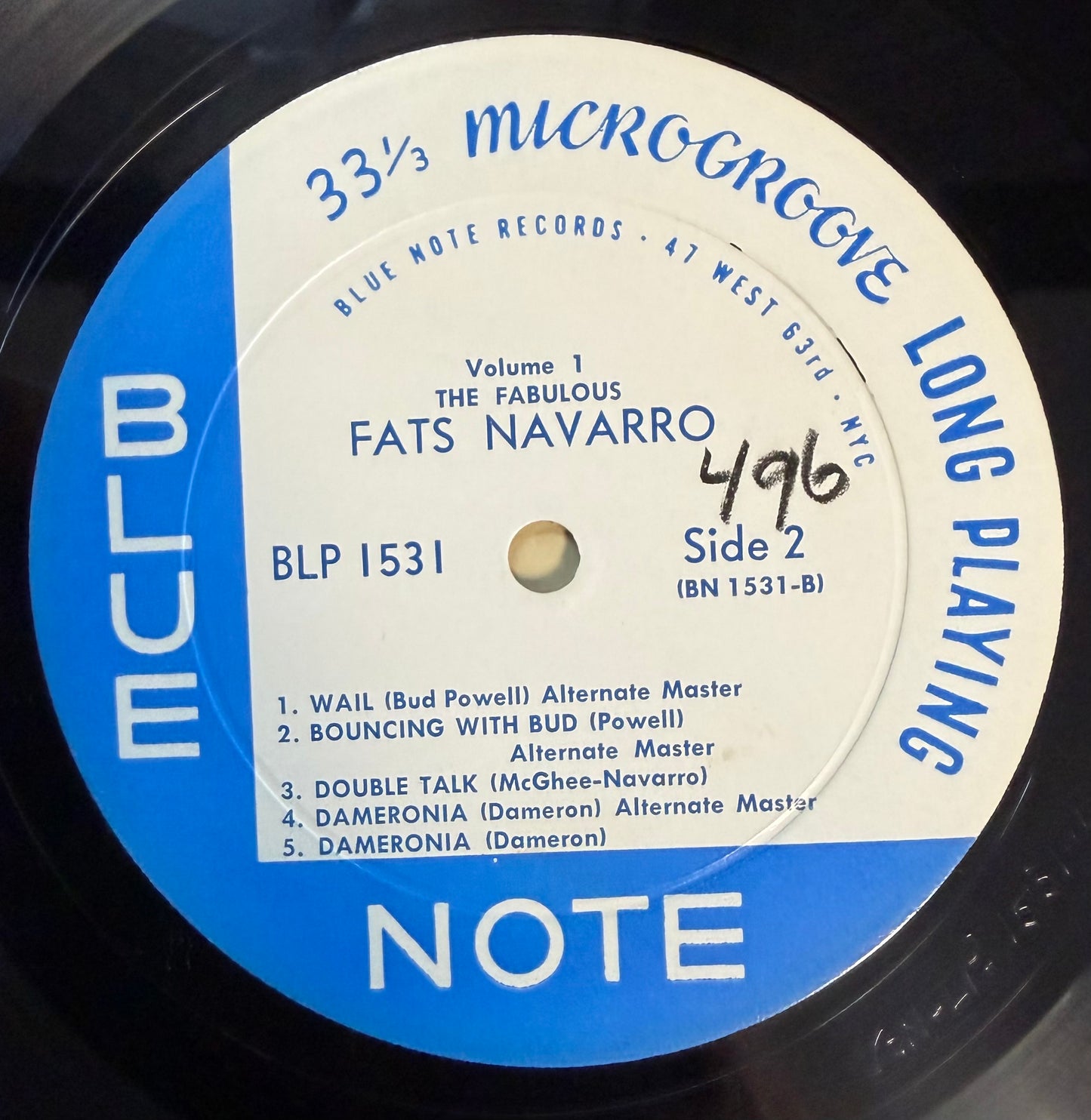 Fats Navarro - Fabulous Fats Navarro Volume 1 Blue Note 1958 Mono Press