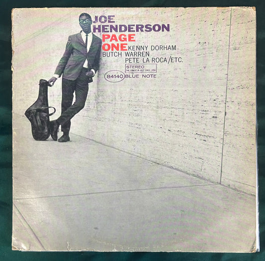 Joe Henderson - Page One Blue Note White "b" Van Gelder