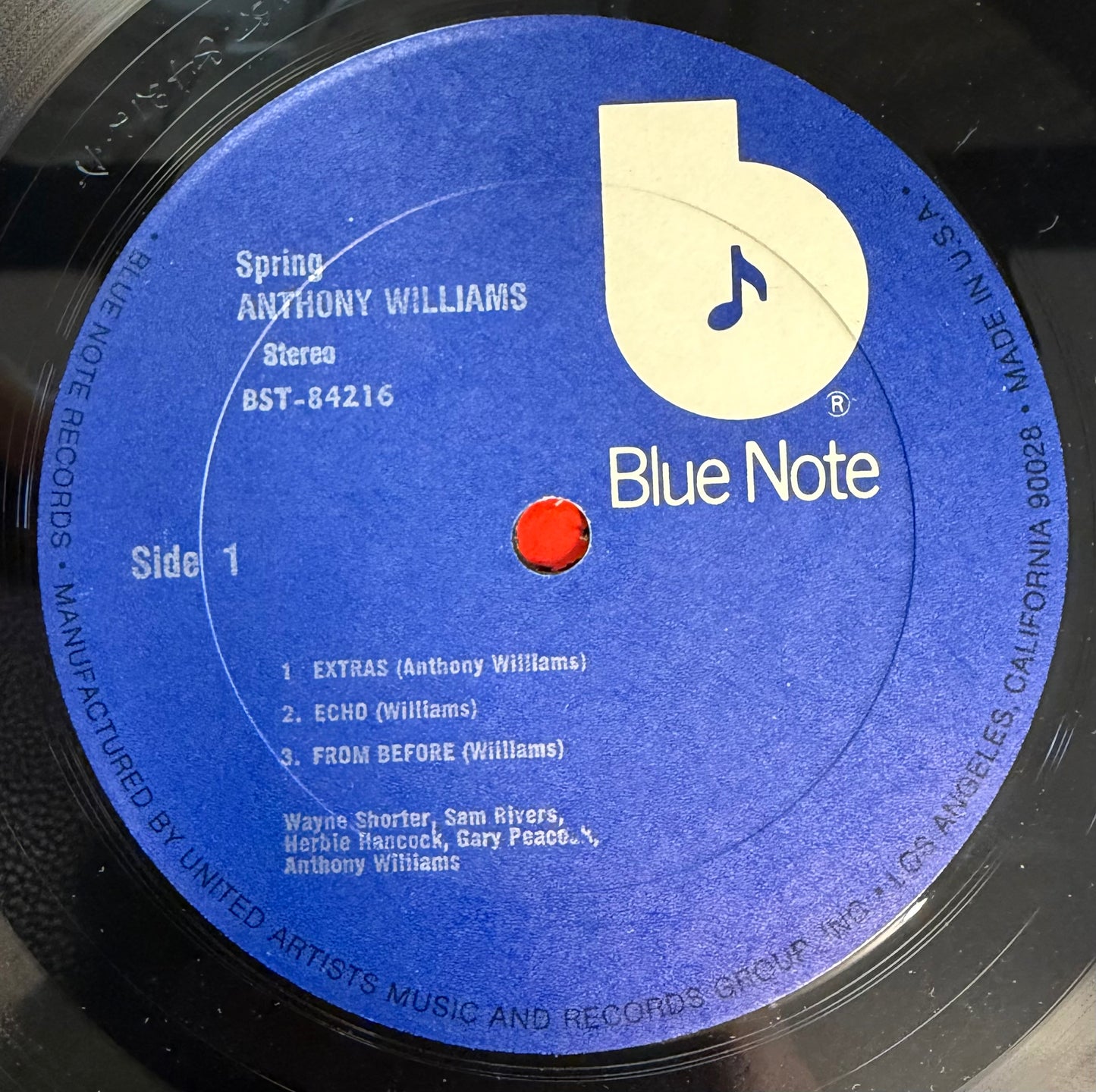 Anthony Williams - Spring 1975 Blue Note White "B" Van Gelder