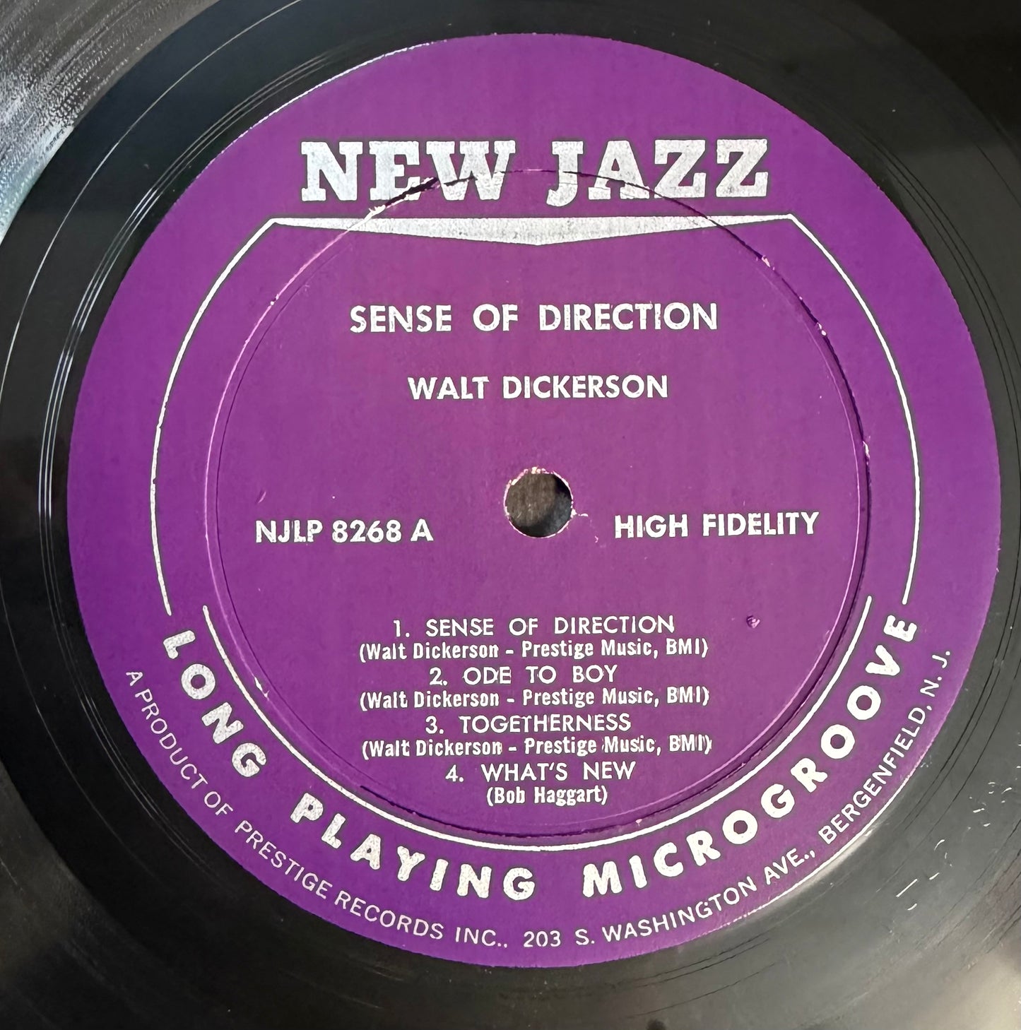 Walt Dickerson - A Sense Of Direction 1st Press 1961 Mono New Jazz