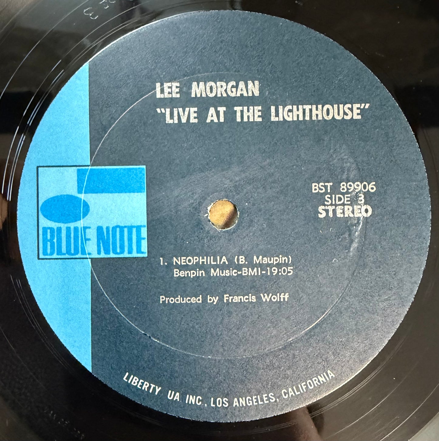 Lee Morgan - Live At The Lighthouse 1st press 1971 Blue Note Van Gelder