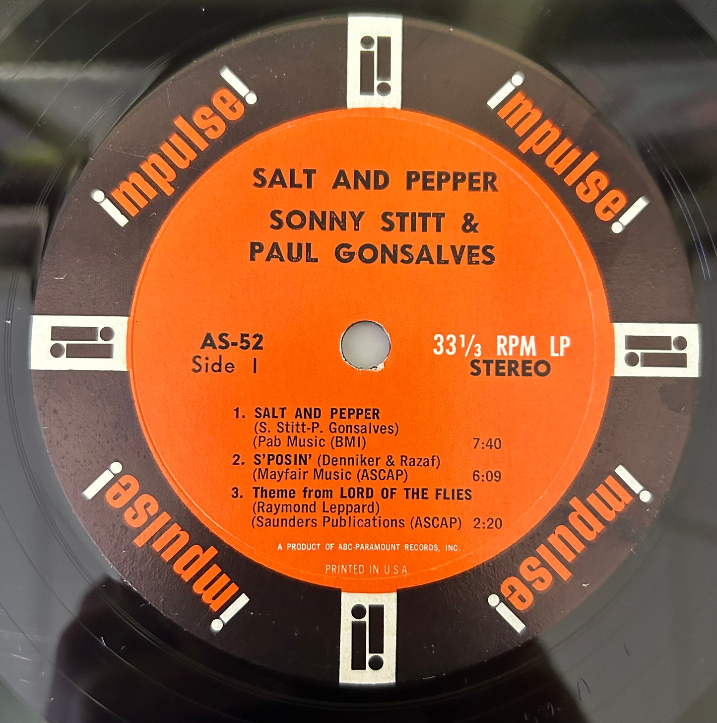 Sonny Stitt / Paul Gonsalves - Salt and Pepper 1st Stereo Press 1964