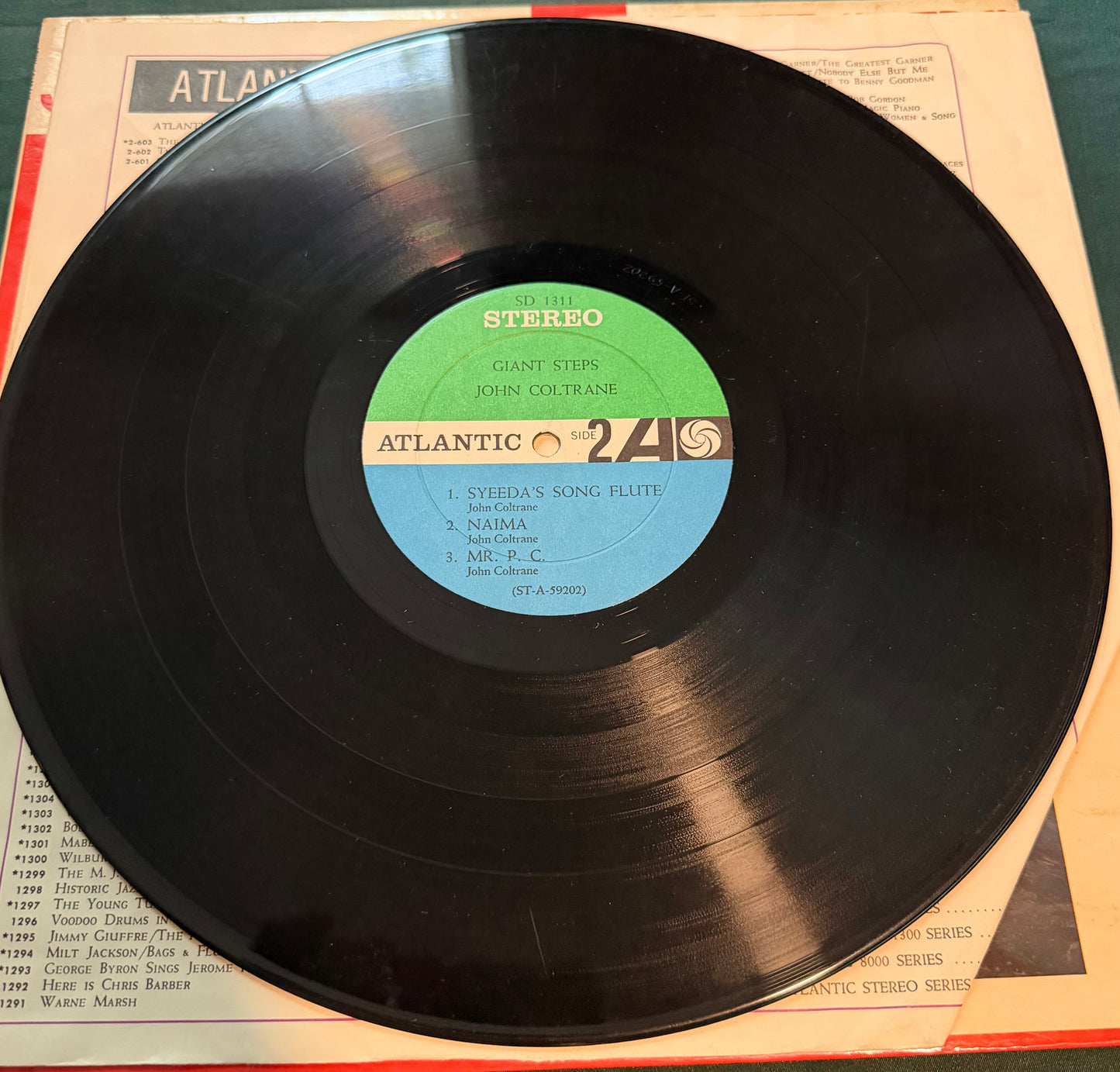 John Coltrane - Giant Steps 1961 Stereo Press Atlantic Blue/Green