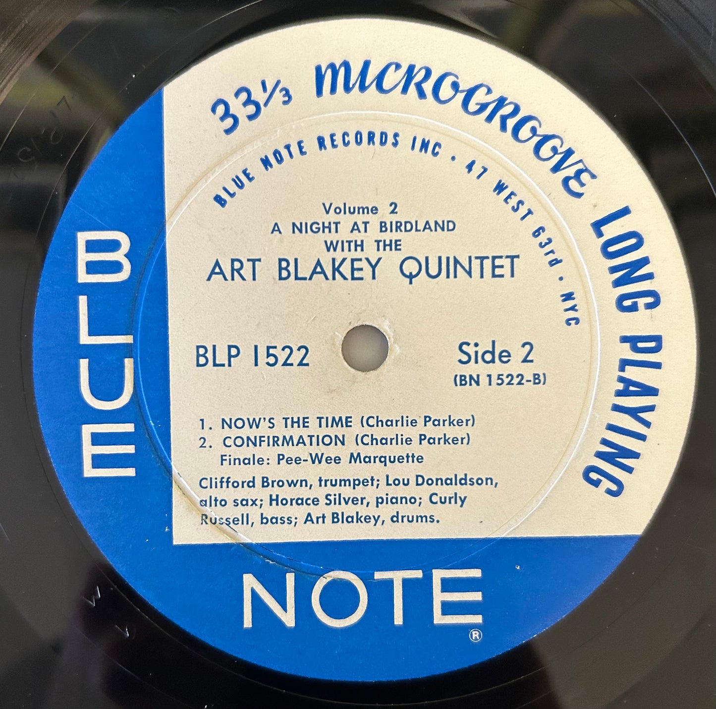 Art Blakey & The Jazz Messengers - A Night at Birdland Vol. 2 Blue Note 1959 Press