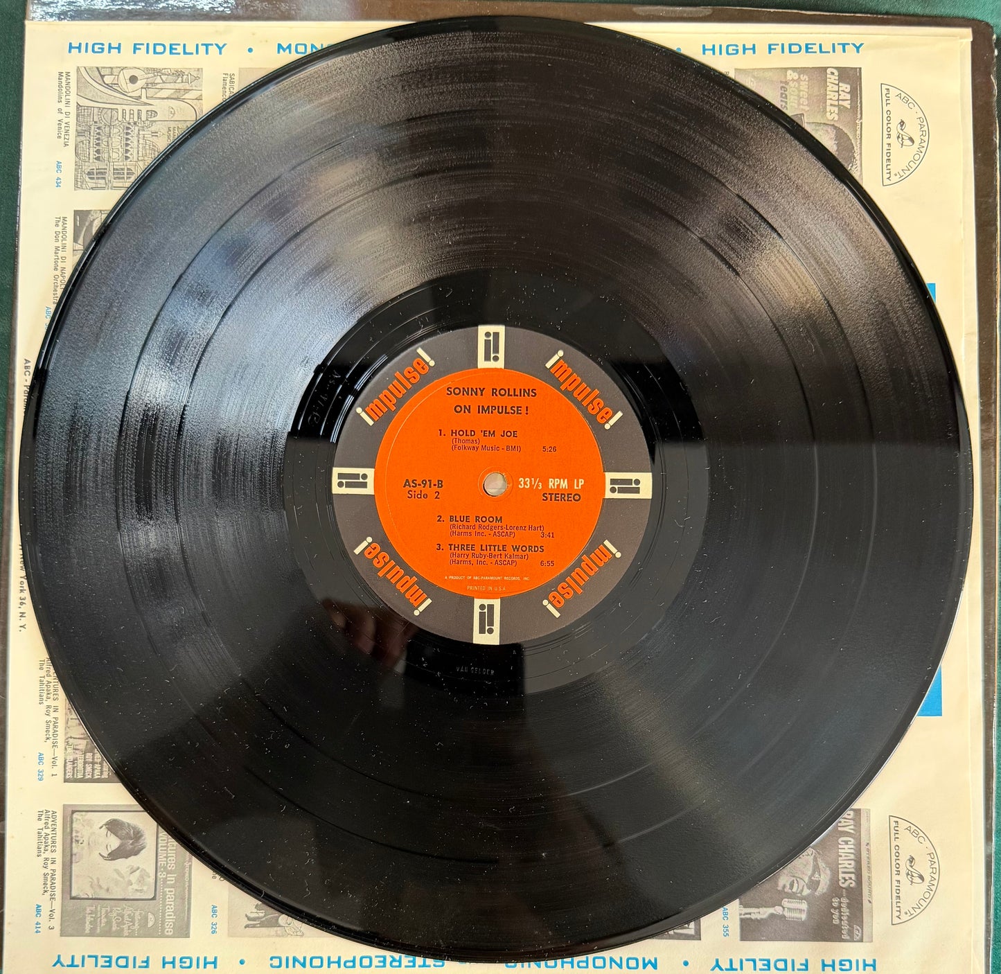 Sonny Rollins - On Impulse! 1st Press 1965 Impulse Van Gelder Stereo