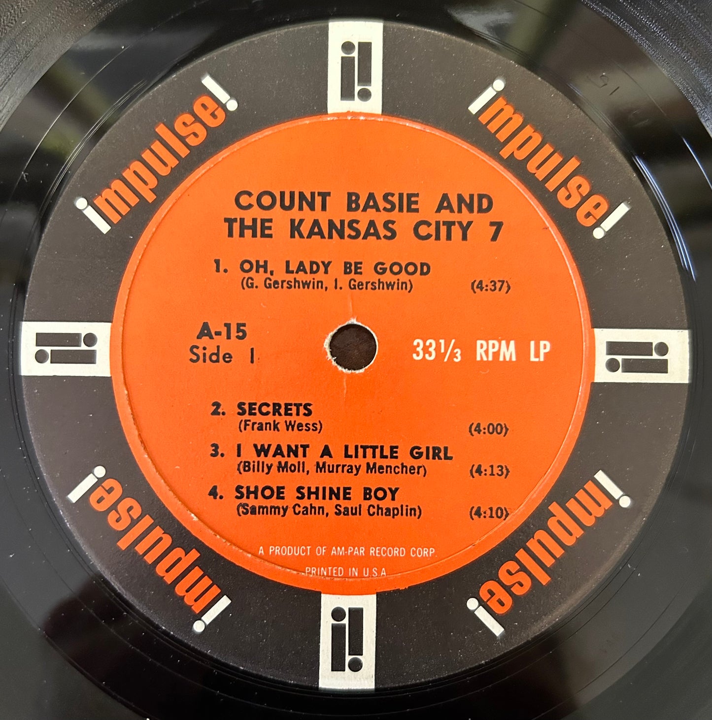 Count Basie - Kansas City 7 1st Mono Press Impulse! 1962 Van Gelder