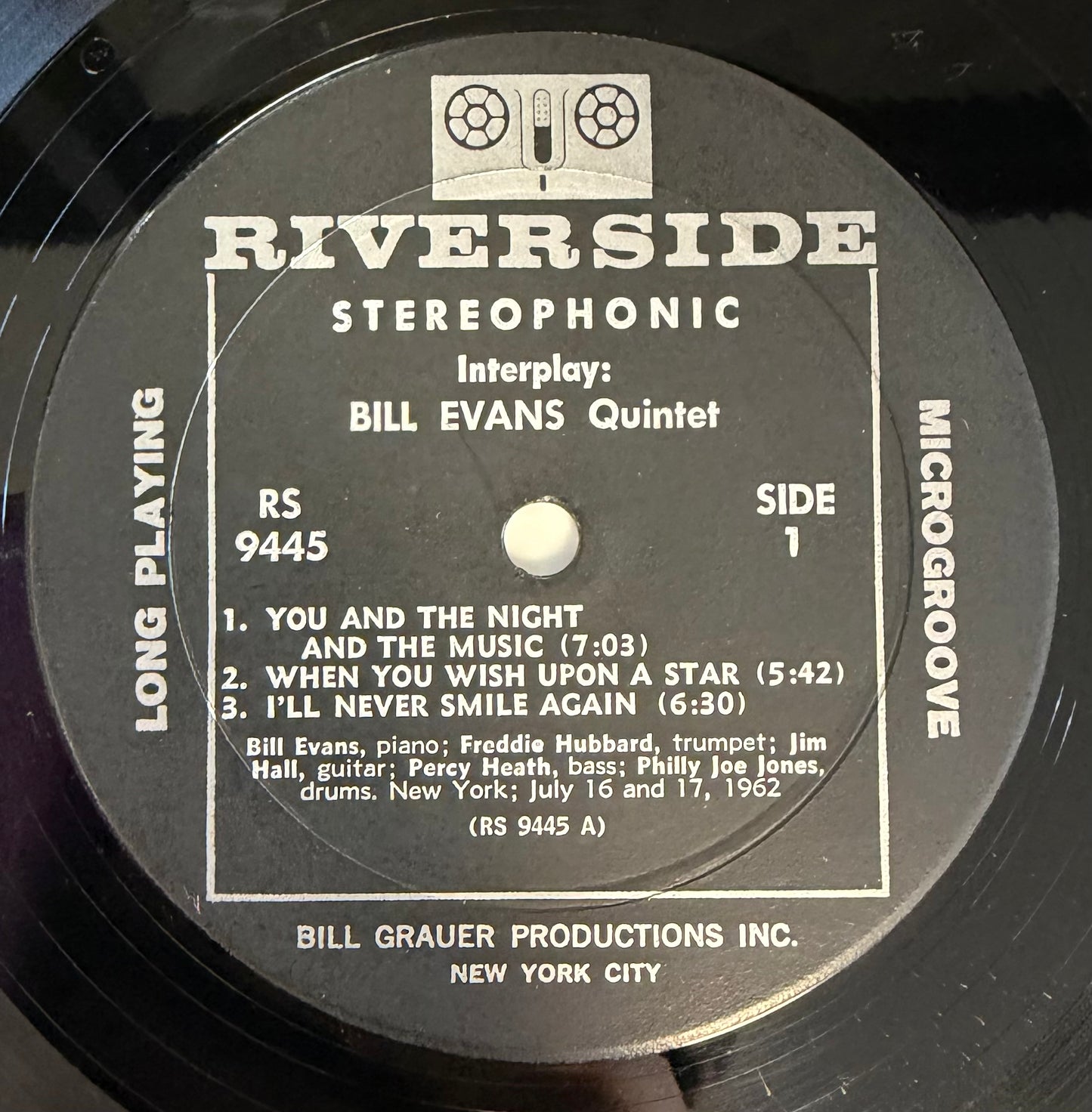 Bill Evans - Interplay 1st Press Stereo 1962 Riverside