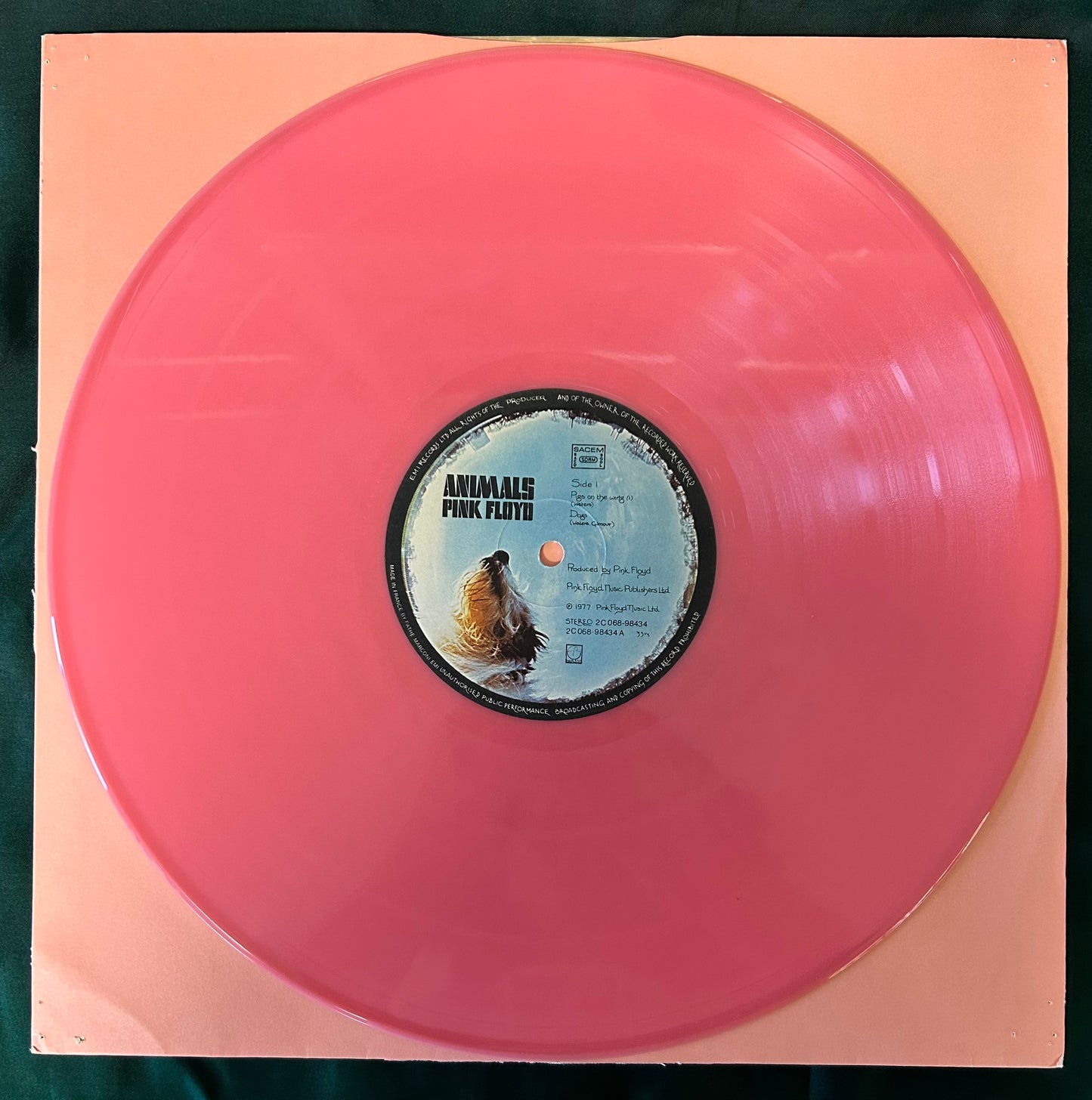 Pink Floyd - Animals 1977 French Press Pink Vinyl Pink Sleeve RARE