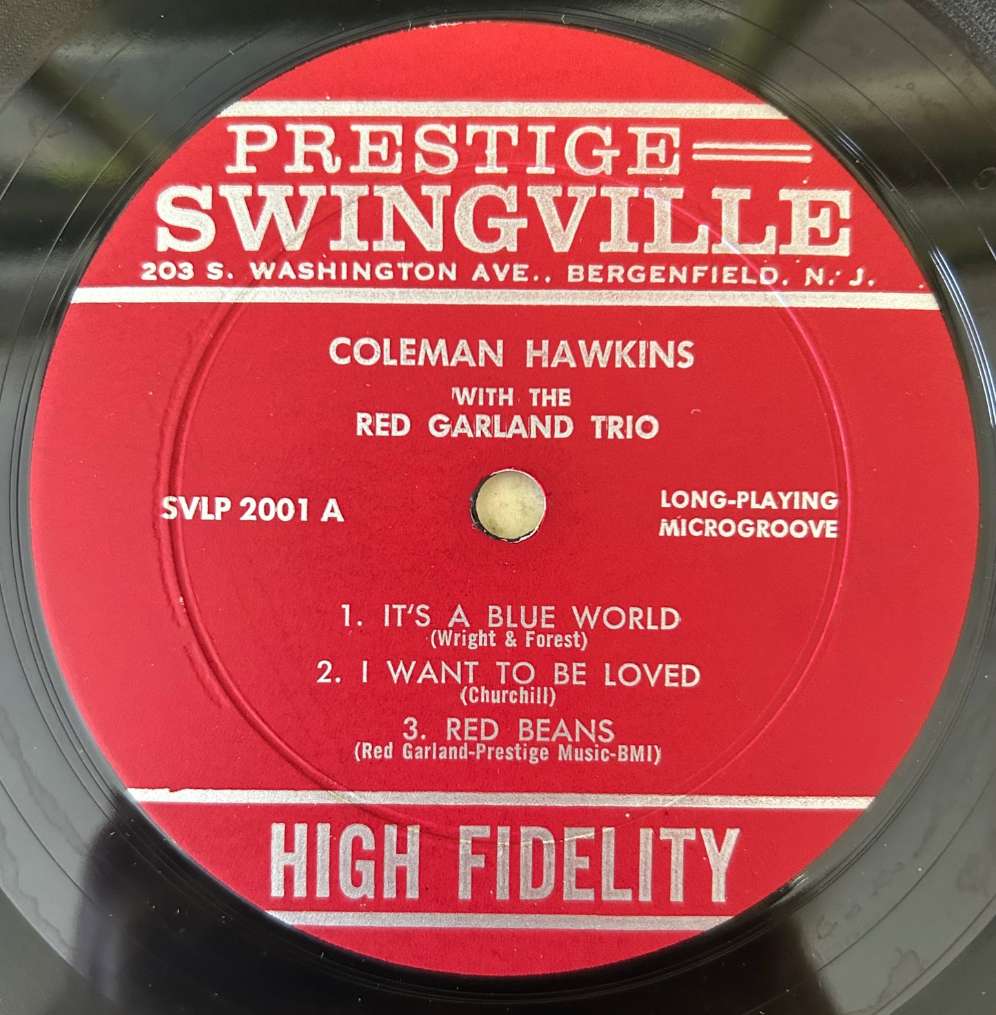 Coleman Hawkins - With Red Garland Trio Prestige Swingville 1960 1st Press Mono