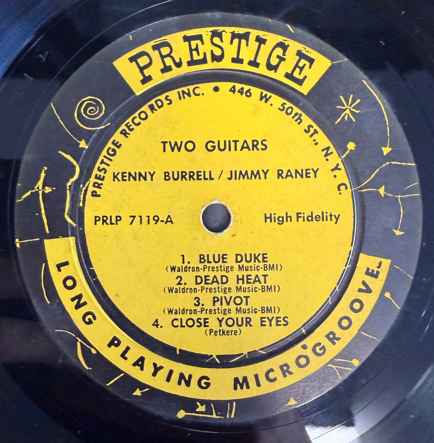 Kenny Burrell / Jimmy Raney - 2 Guitars 1st Mono Press 1957 Prestige Fireworks