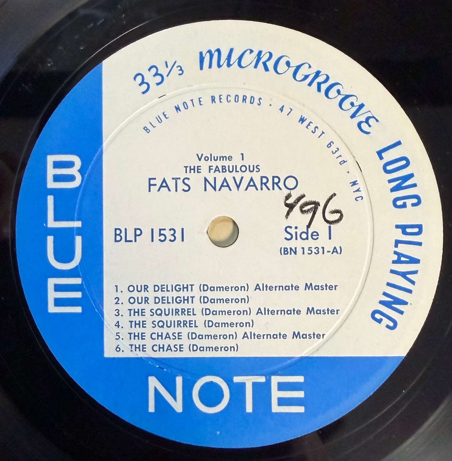 Fats Navarro - Fabulous Fats Navarro Volume 1 Blue Note 1958 Mono Press