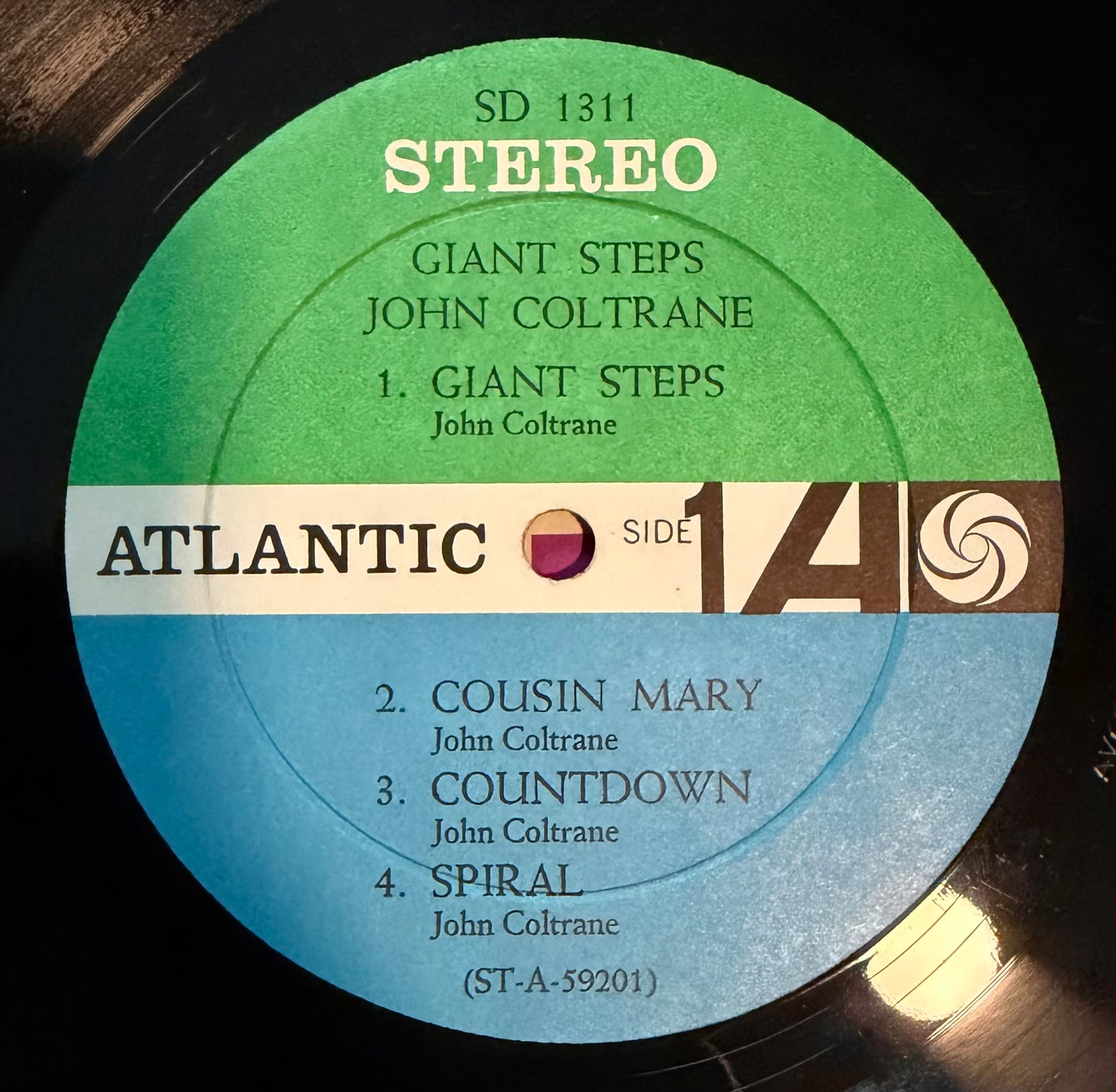 John Coltrane - Giant Steps 1961 Stereo Press Atlantic Blue/Green