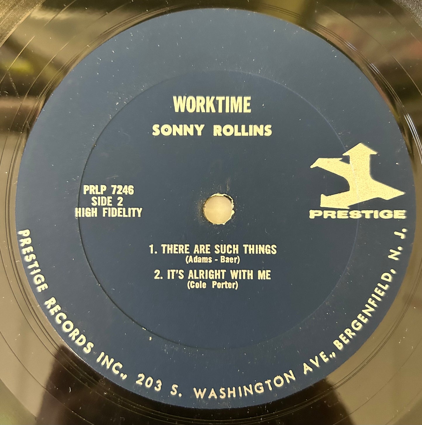 Sonny Rollins - Worktime 1964 Mono Prestige Blue Trident Repress Alt-Cover