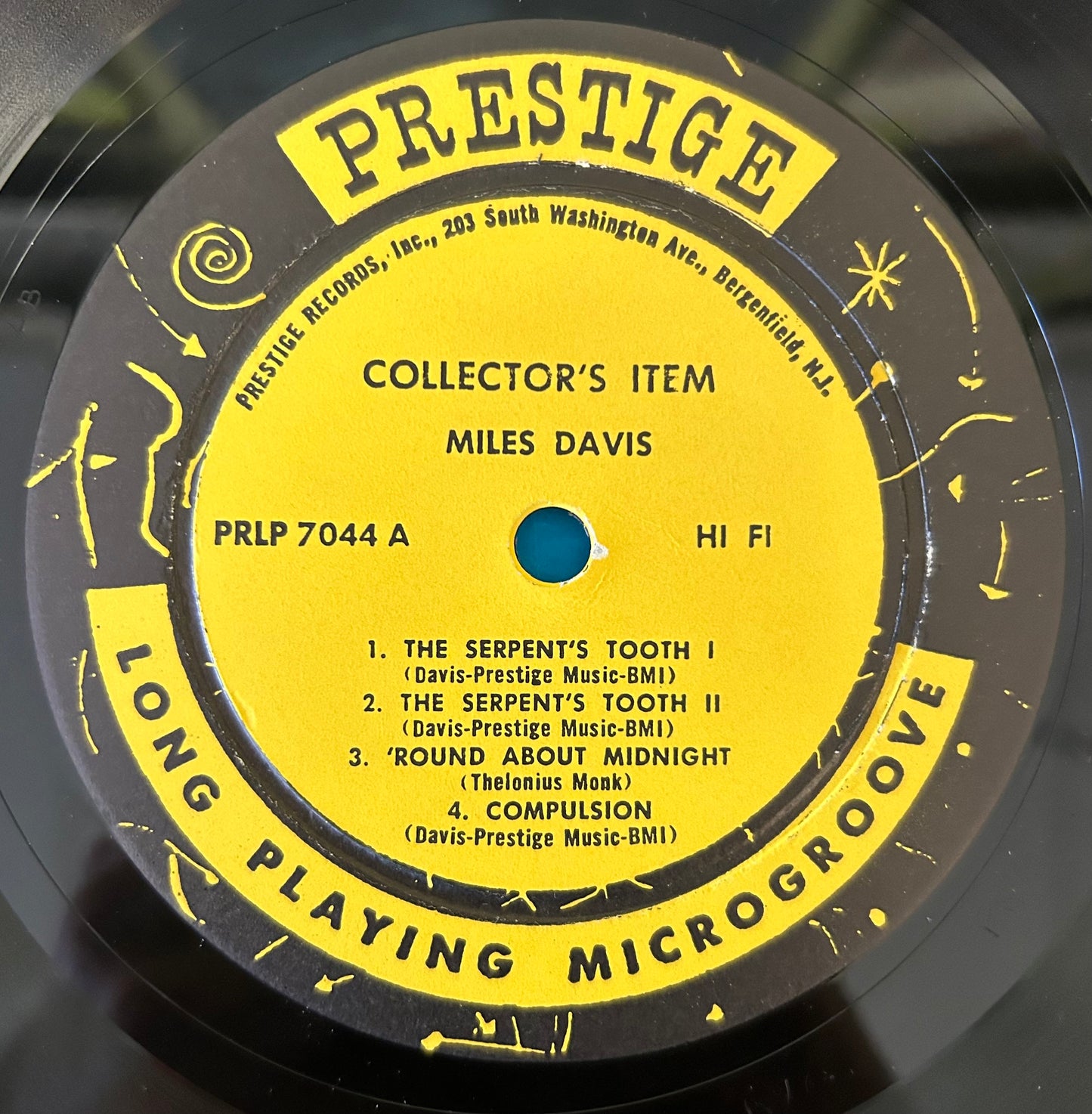 Miles Davis - Collectors Items 2nd Press 1958 Bergenfield Label Prestige RVG