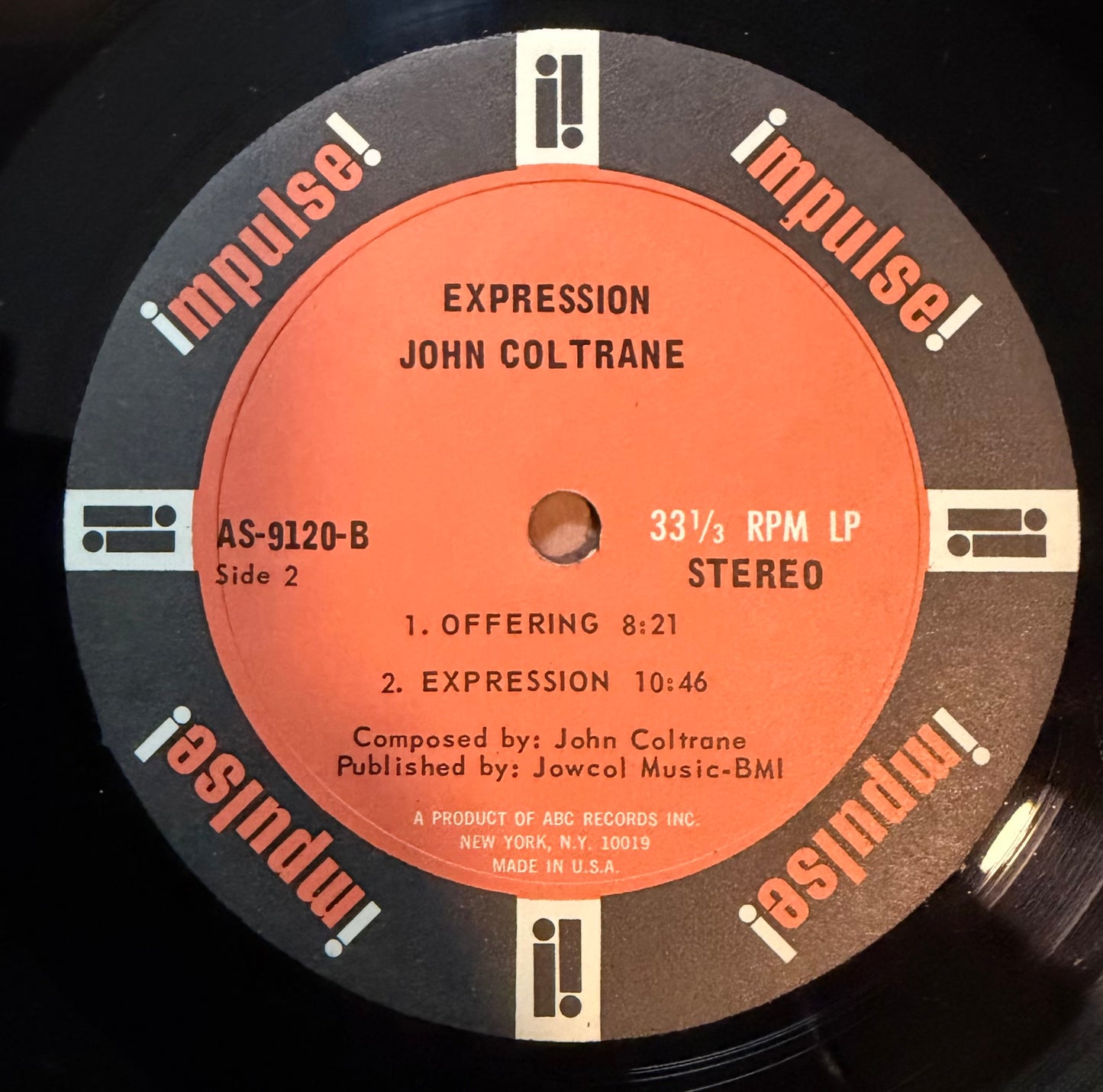 John Coltrane - Expression 1st Press 1967 Impulse