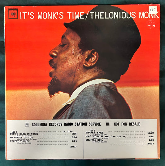 Thelonious Monk - It's Monk's Time 1st Press 1964 White Label Promo